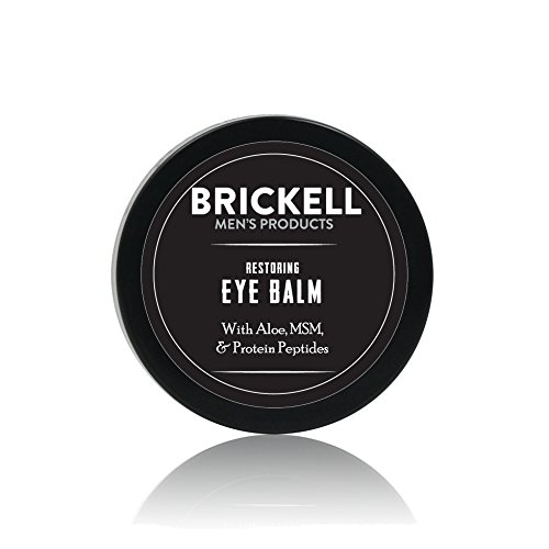 Brickell Men’s Restoring Eye Cream for Men, Natural & Organic Anti Aging Eye Balm To Reduce Puffiness, Wrinkles, Dark Circles, & Under Eye Bags – .5 oz